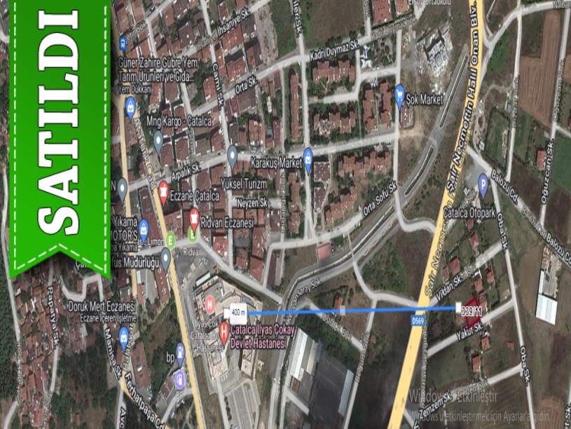 Çatalca Ferhatpaşada Satılık Arsa , 417 M2 Merkezde Müstakil