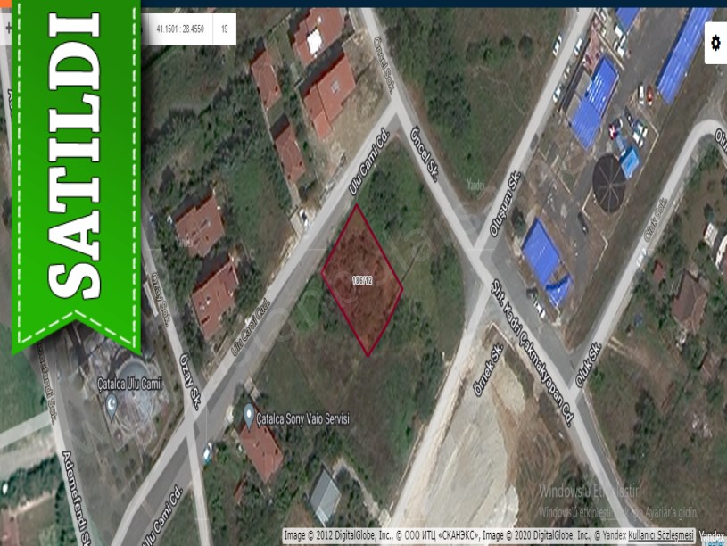 Çatalca Kaleiçinde Satılık Arsa , 500 m2 Cadde Cephe Müstakil