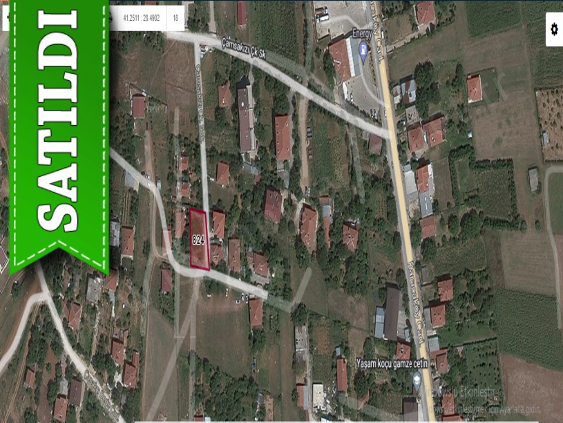 Çatalca Çanakçada Satılık Arsa , 489 m2 Müstakil Evlerin Yakını