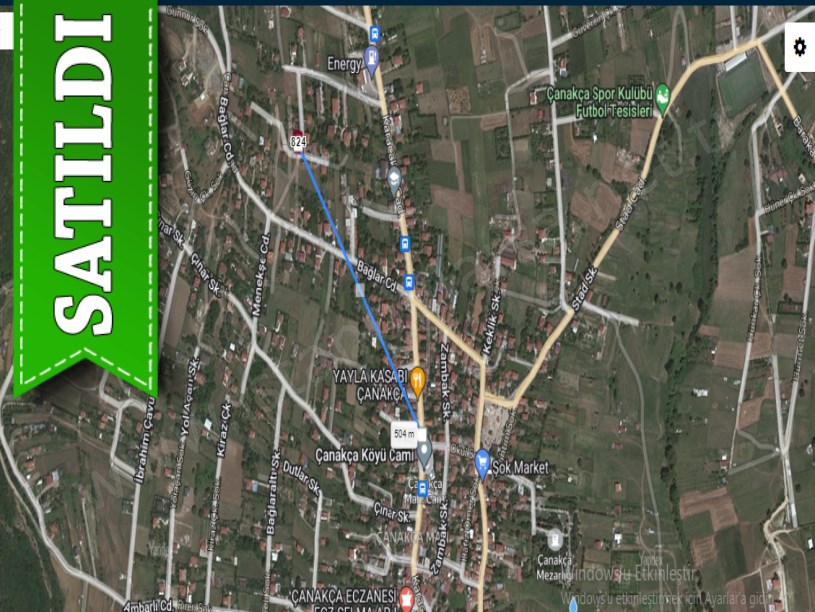 Çatalca Çanakçada Satılık Arsa , 489 m2 Müstakil Evlerin Yakını