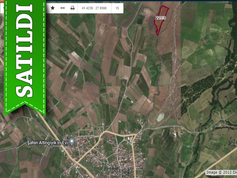 Tekirdağ Saray Küçükyoncalıda Satılık Arsa , 550 m2 Hisseli