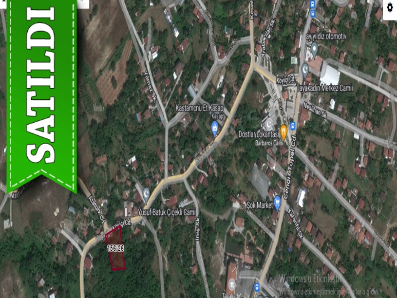 Arnavutköy Tayakadında Satılık Tarla , 1,800 m2 İçerisinde 2 katlı Yapı Mevcut