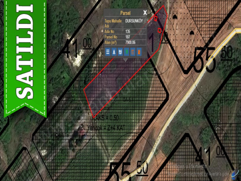 Arnavutköy Dursunköyde Satılık Arsa , 202 m2 Hisseli Yolu Var