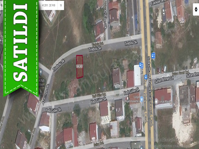 Arnavutköy Çardaktepede Satılık Arsa ,137 M2 Caddeye Yakın İmarlı