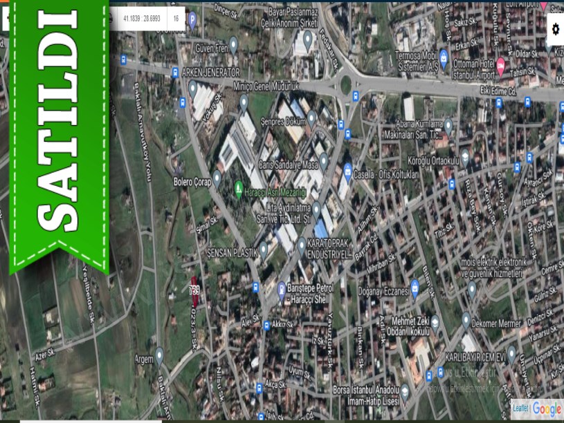 Arnavutköy Haraççıda Satılık Arsa , 714 m2 Tek Tapu İmarlı