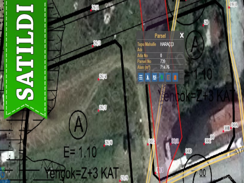 Arnavutköy Haraççıda Satılık Arsa , 714 m2 Tek Tapu İmarlı