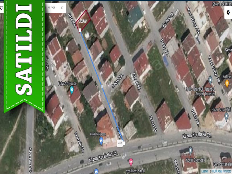 Arnavutköy NeneHatun Mah. Satılık Arsa , 110 m2 İmarlı Caddeye Yakın 