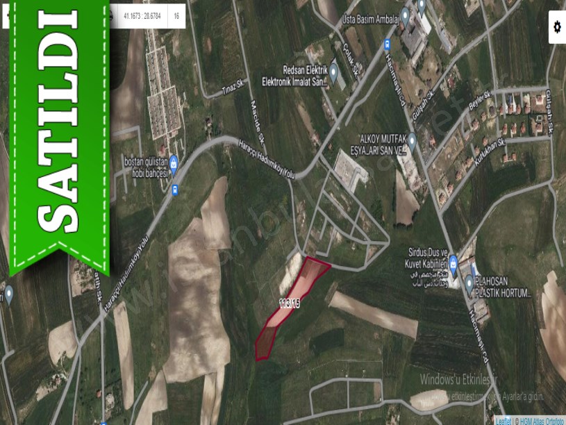 Arnavutköy Hacımaşlıda Satılık Arsa , 2,850 M2 imarlı Yolu Var
