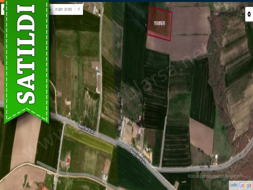 Silivri Çayırdere Mah Satılık Arsa , 2,220 m2 Çaplı Yolu Var