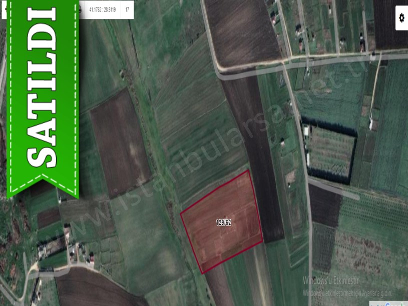 Çatalca İzzettinde Satılık Arsa , 2,250 M2 Çaplı Yolu var