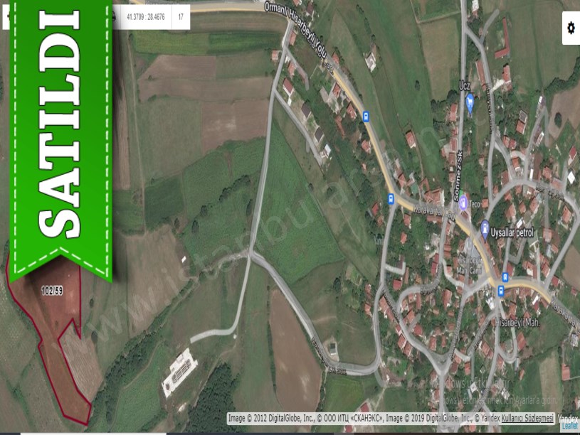 Çatalca Hisarbeylide Satılık Arsa , 560 M2 Çaplı Yolu Var