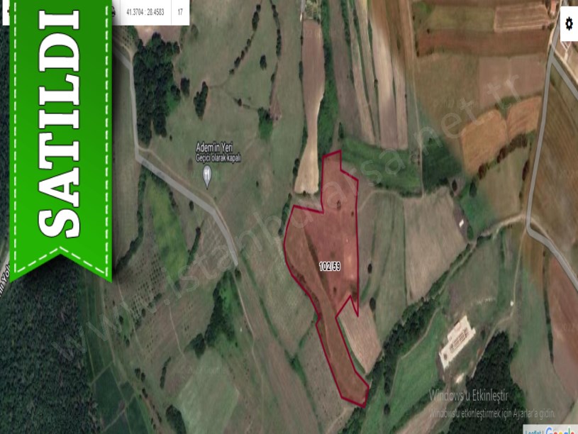 Çatalca Hisarbeylide Satılık Arsa , 560 M2 Çaplı Yolu Var