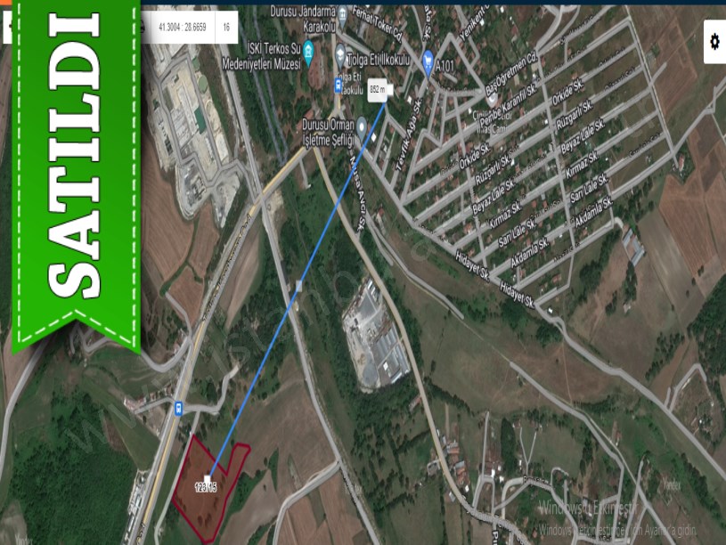 Arnavutköy Baklalıda  Satılık Arsa , 600 M2 Caddeye Yakın