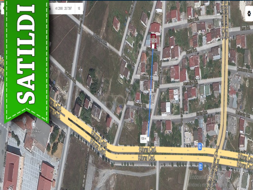 Arnavutköy Çardaktepe,de Satılık Arsa , 163 m2 Konut imarlı Müstakil
