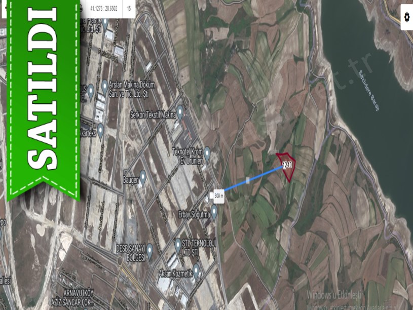 Arnavutköy Sazlıbosna Satılık Arsa , 3,800 M2 Kanal İstanbul Manzaralı 