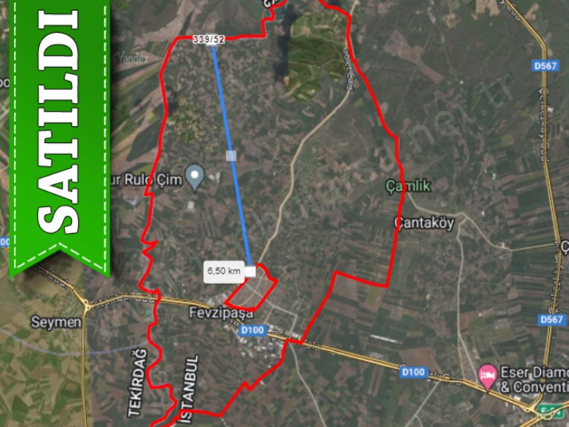Silivri Değirmenköyde Satılık Arsa , 800 m2 Çaplı Muvafakatnameli