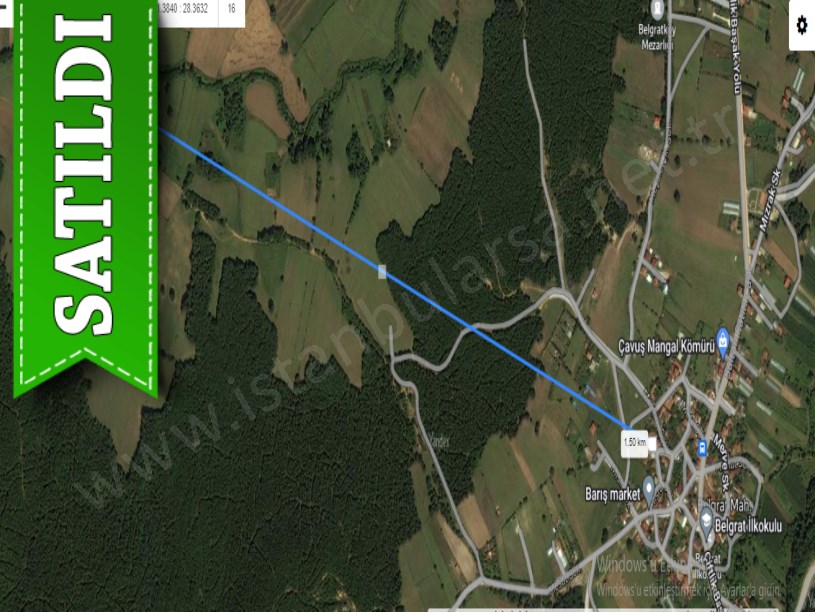 Çatalca Belgratta Satılık Arsa , 310 M2 Hisseli