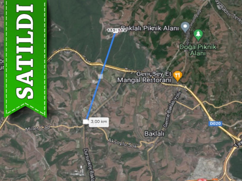 Arnavutköy Boyalıkta Satılık Arsa , 675 M2 Etrafı Çevrili