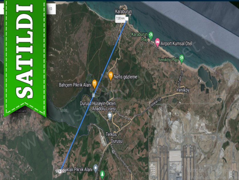 Arnavutköy Boyalıkta Satılık Arsa , 675 M2 Etrafı Çevrili