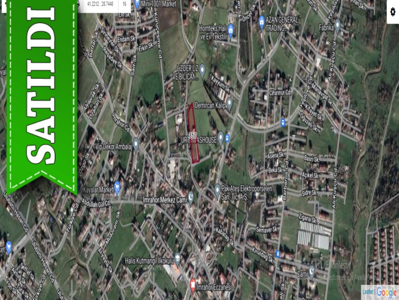 Arnavutköy İmrahorda Satılık Arsa , 1,110 M2 İmarlı Merkezde