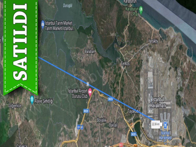Çatalca Örencikte Satılık Tarla , 5 Dönüm Müstakil Yolu Var