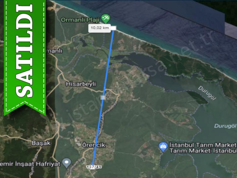 Çatalca Örencikte Satılık Tarla , 5 Dönüm Müstakil Yolu Var