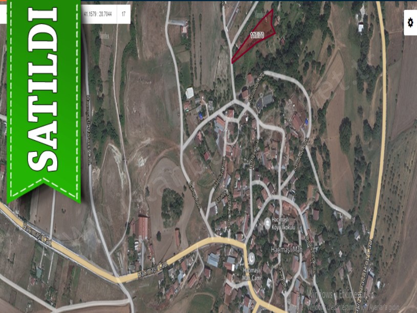 Arnavutköy Hacımaşlıda Satılık Tarla , 2,200 m2 Müstakil Merkezde İmarlı