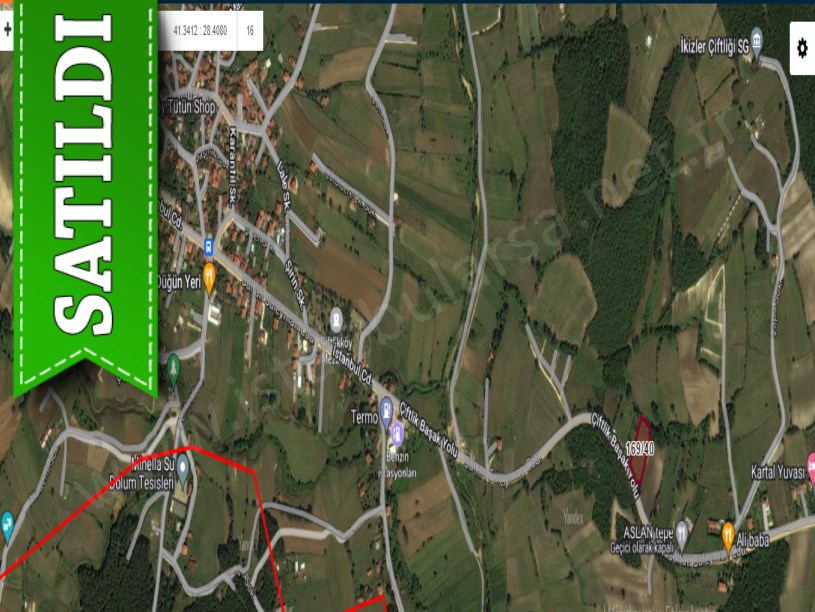 Çatalca Çiftlikköyde Satılık Arsa , 250 M2 Merkezde Cadde Cephe