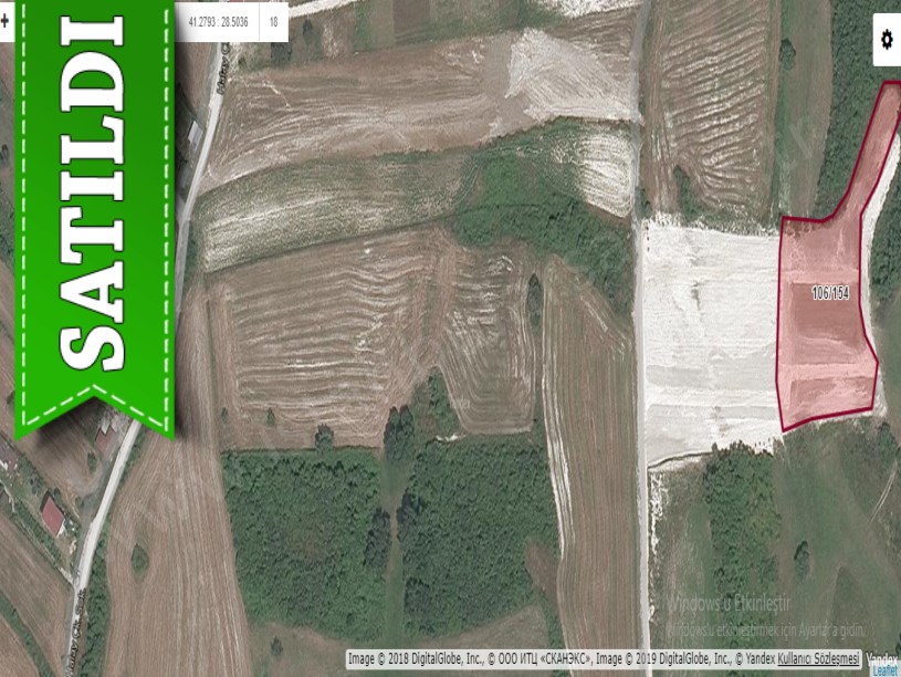 Çatalca Dağyenicede Satılık  Arsa , 236 M2 Çaplı Çevrili 