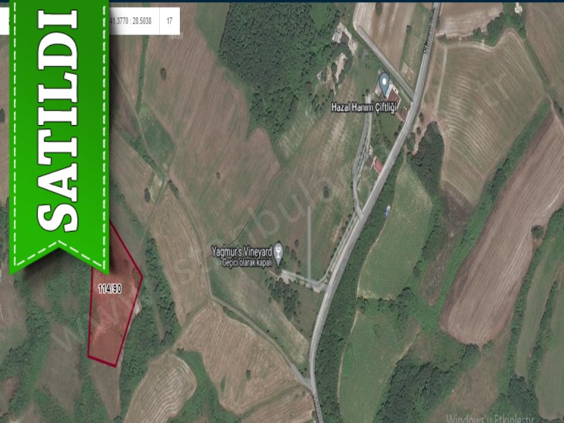 Çatalca Celepköyde Satılık Arsa , 777 M2 Çaplı Hisseli