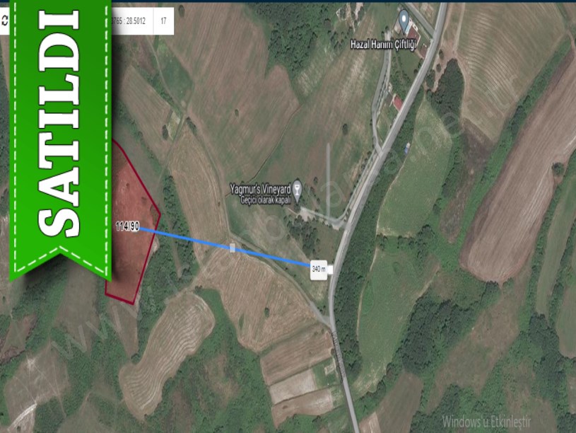 Çatalca Celepköyde Satılık Arsa , 777 M2 Çaplı Hisseli