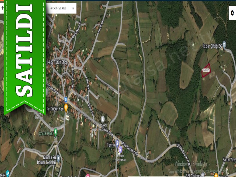Çatalca Çiftlikköyde Satılık Arsa , 306 M2 Çevrili Çaplı