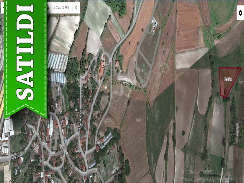 Çatalca Kızılcaalide Satılık Tarla , 4,400 m2 Müstakil Yolu var