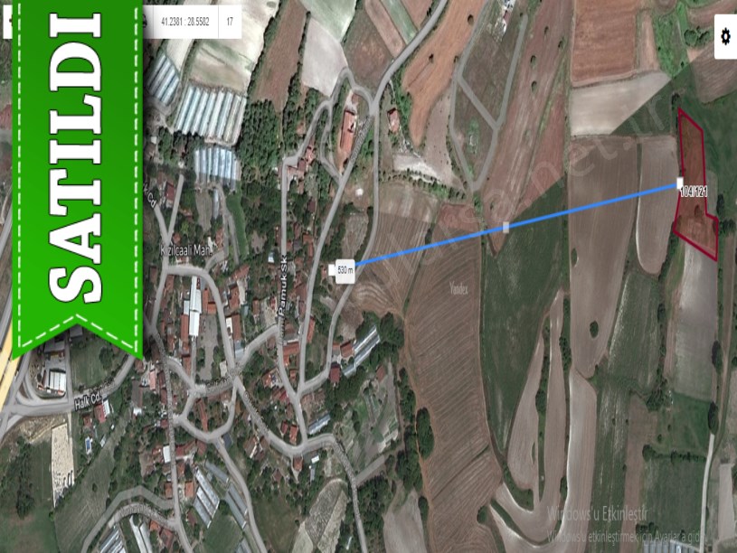 Çatalca Kızılcaalide Satılık Tarla , 4,200 m2 Tek Tapu Yerleşime Yakın