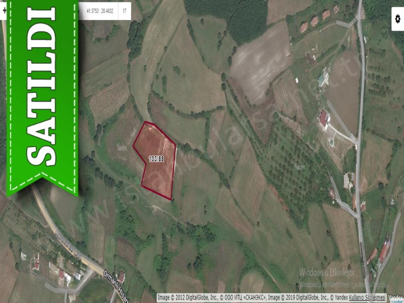 Çatalca Hisarbeylide Satılık Arsa , 500 m2 Çevrili Çaplı 