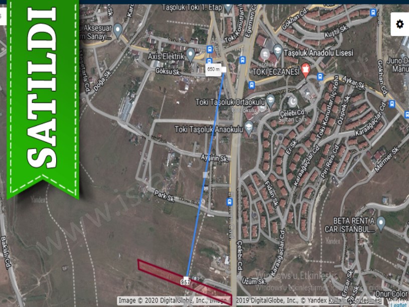 Arnavutköy Taşolukta Satılık Arsa , 276 M2 Cadde Yakını