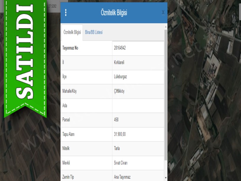 Kırklareli Lüleburgaz Çiftlikköyde Satılık Tarla , 31,900 m2 Müstakil Sanayiye Yakın 