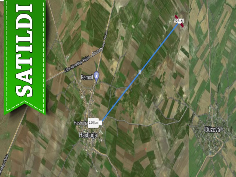 Kırklareli Vize Hasbuğa Köyünde Satılık Arsa , 500 m2 Hisseli Yolu Var