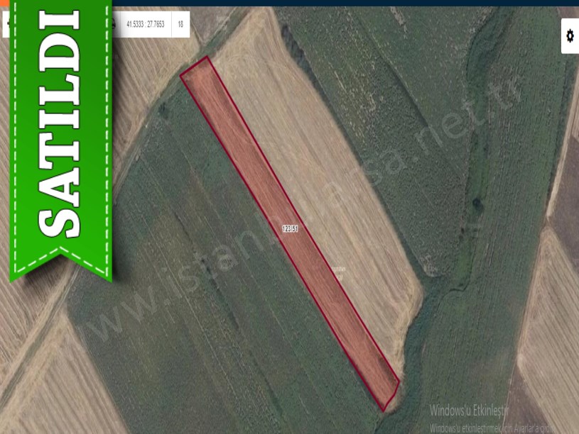 Kırklareli Vize Hasbuğa Köyünde Satılık Arsa , 500 m2 Hisseli Yolu Var