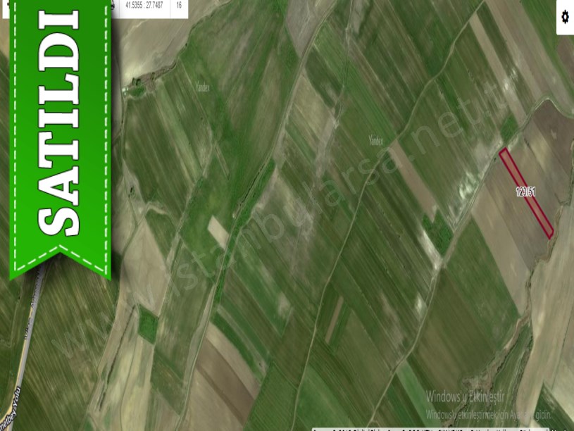 Kırklareli Vize Hasbuğa Köyünde Satılık Arsa , 500 m2 Hisseli Yolu Var