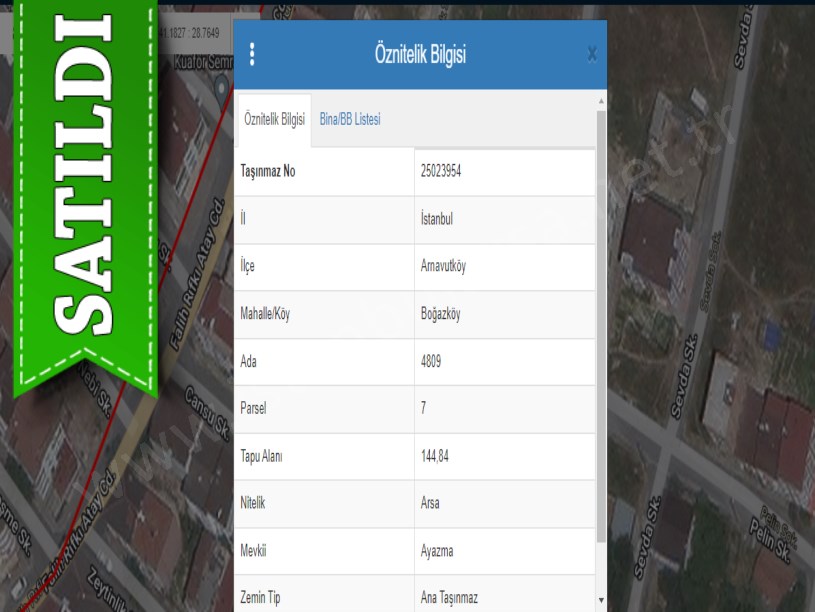 Arnavutköy Boğazköyde Satılık Arsa , 145 m2 İmarlı Müstakil