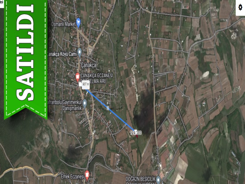 Çatalca Çanakçada Satılık Arsa , 360 m2 Tek Tapu Çevrili  