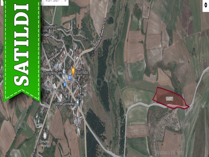 Arnavutköy Dursunköyde Satılık Arsa , 362 M2 Yolu Var Evlerin Yakını