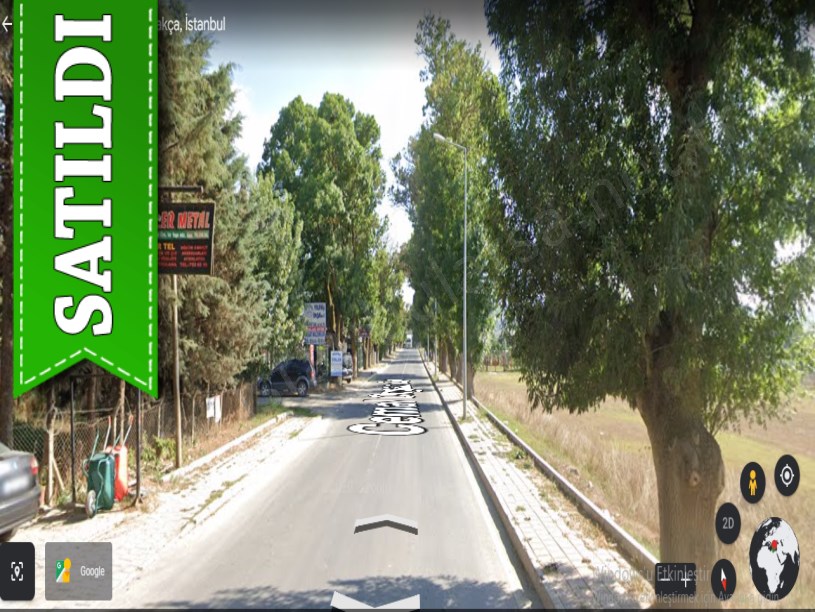 Çatalca Kabakçada Satılık Arsa , 612 m2 Köşe Başı Cadde Cephe 