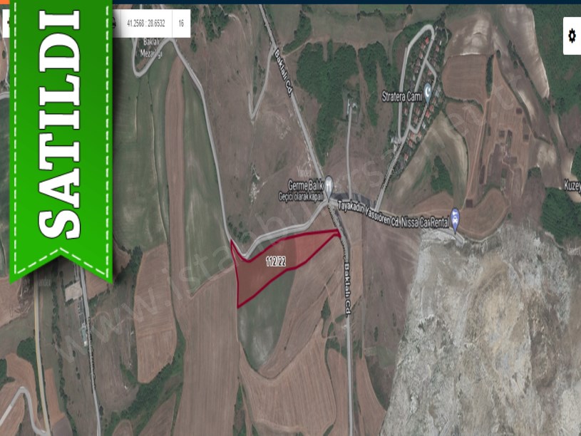 Arnavutköy Baklalıda Satılık Arsa , 615 M2 Yolu Var Evlerin Yakını
