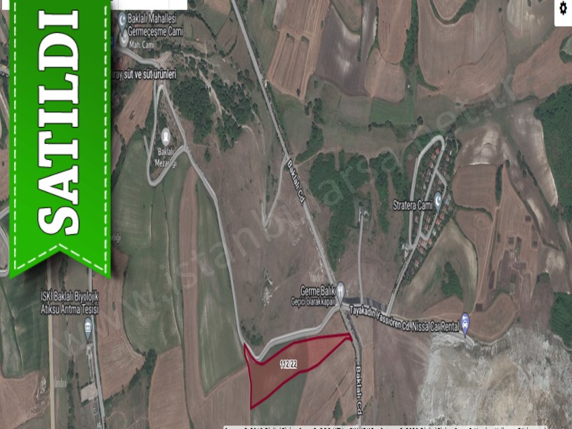 Arnavutköy Baklalıda Satılık Arsa , 615 M2 Yolu Var Evlerin Yakını