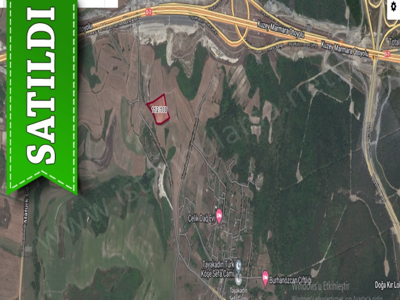 Arnavutköy Baklalıda Satılık Tarla , 20,913 m2 Müstakil Yolu Var