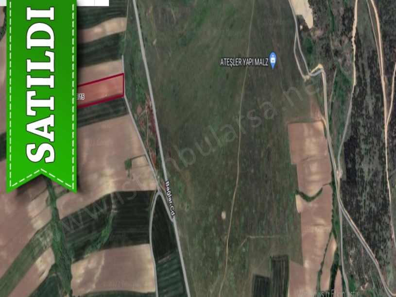 Çatalca Elbasanda Satılık Arsa , 5000 M2 Caddeye Yakın Hisseli
