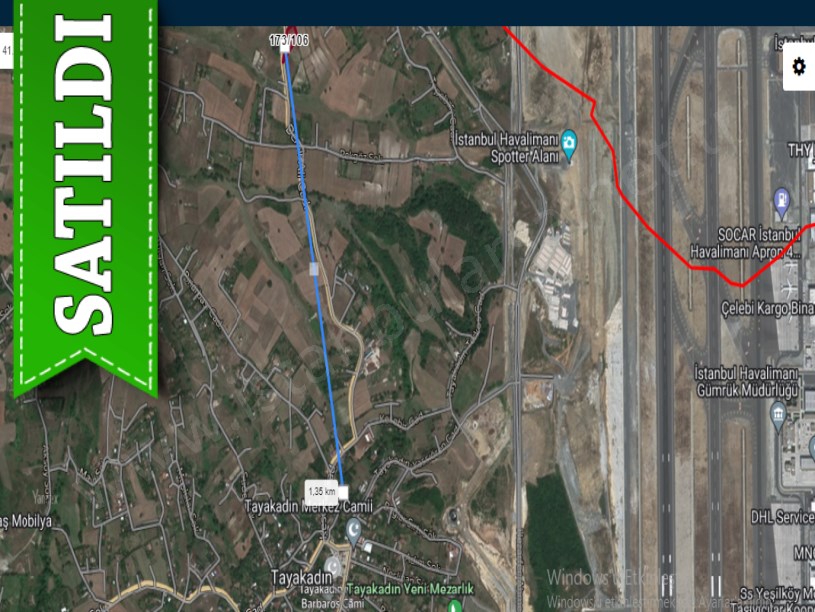 Arnavutköy Tayakadında Satılık Arsa , 225 M2 Cadde Cephe İmarlı