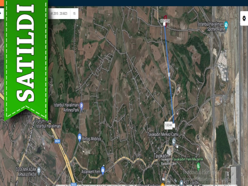Arnavutköy Tayakadında Satılık Arsa , 168 M2 Yolu Var İmarlı
